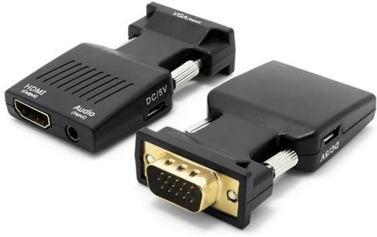 Переходник Vga Hdmi с 3.5 jack HDMI-VGA+AUX