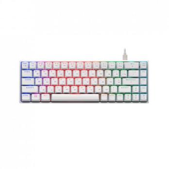 Клавиатура игровая 2E GAMING KG370 RGB 68key Gateron Brown Switch USB White