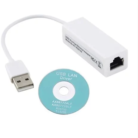 Внешняя сетевая карта USB 2.0 Ethernet Adapter LAN 10/100Mbps (подключить интернет кабель через USB разъем)