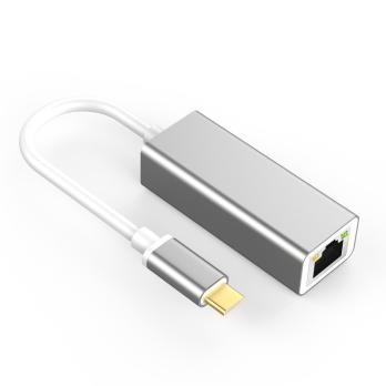 Переходник USB Type C LAN, Ethernet адаптер сетевой, RJ45 Интернет 100 Мбит/с