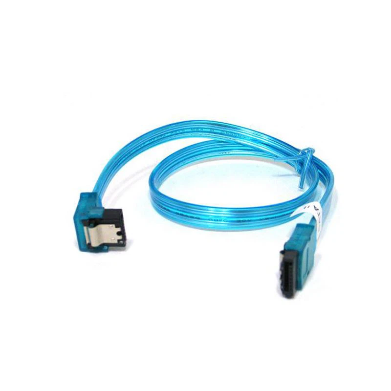 Cable 6gb SATA3 45cm Blue Прямой + Угловой