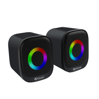 Мини-Колонка kisonli X3 с RGB-подсветкой, хорошее качество и маленький размер, но громкий звук