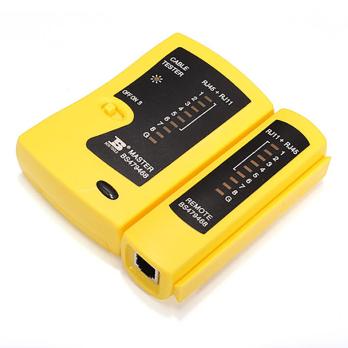 LAN Cable Tester RJ-45 Yellow / тестер сетевого кабеля желтый