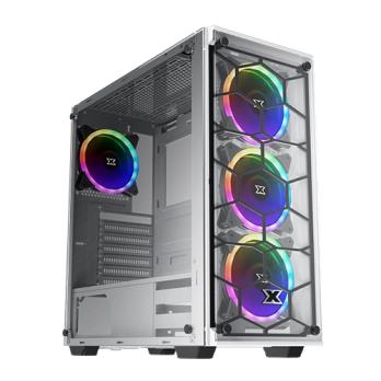 Case Xigmatek | Venom X Arctic | Midi Tower | USB 3.0 x1, USB 2.0 x2,HD Audio  | 3.5 x3, 2.5x3 | No DVD | Black | RGB